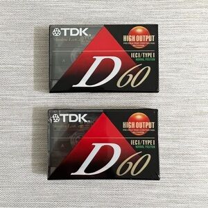 TDK D60 Cassette Set of Two